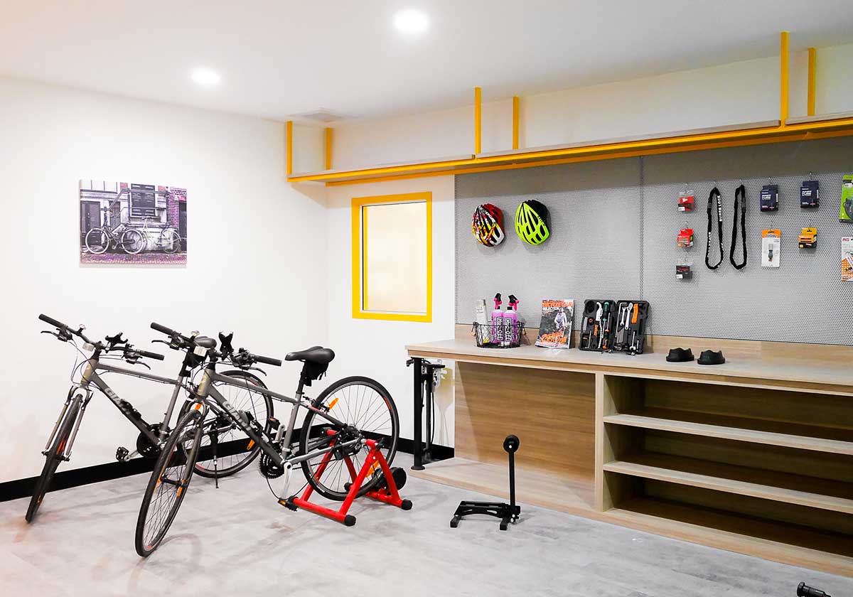 Green Life Serviced Apartment Sriracha｜自転車ルーム・メンテナンススペース（目視確認済み）